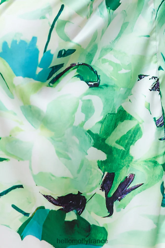 Hello Molly Combinaison bord des années 70 verte vêtements 40222H6982