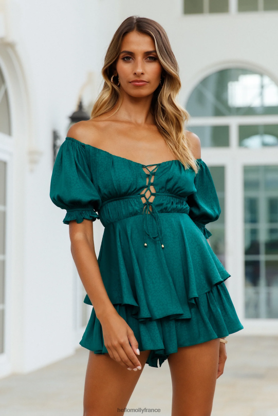 Hello Molly appuie-toi sur moi barboteuse vert forêt vêtements 40222H7863