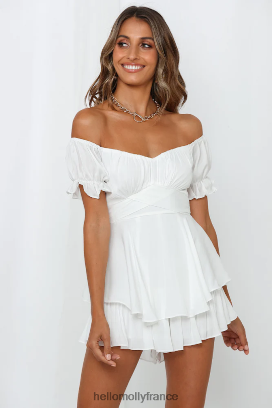 Hello Molly bon crédit barboteuse blanc vêtements 40222H7744