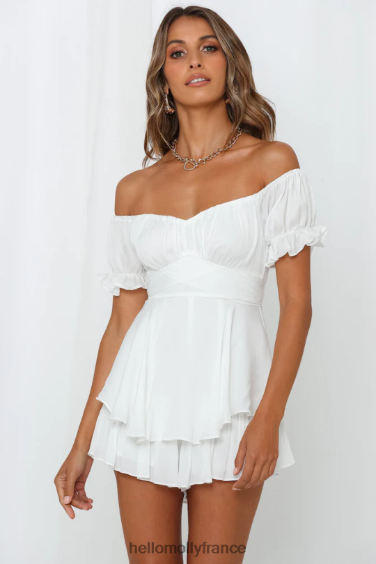 Hello Molly bon crédit barboteuse blanc vêtements 40222H7744