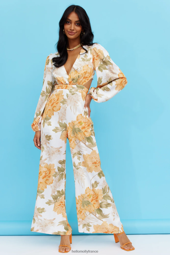 Hello Molly je t\'ai mémorisé combinaison fleurie vêtements 40222H7923
