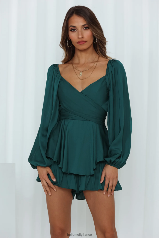 Hello Molly lever du soleil souvenirs barboteuse vert forêt vêtements 40222H7794