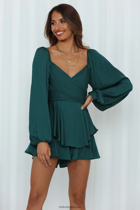 Hello Molly lever du soleil souvenirs barboteuse vert forêt vêtements 40222H7794