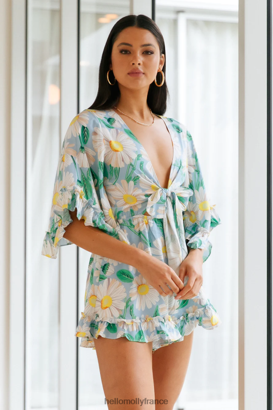 Hello Molly pensées de moi barboteuse bleue vêtements 40222H7860