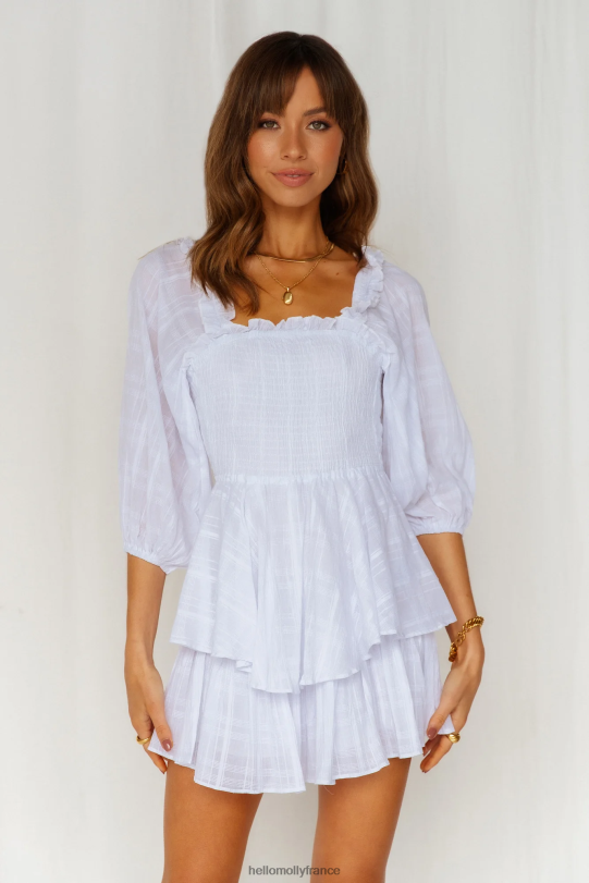 Hello Molly réfléchissez sur moi barboteuse blanche vêtements 40222H7835