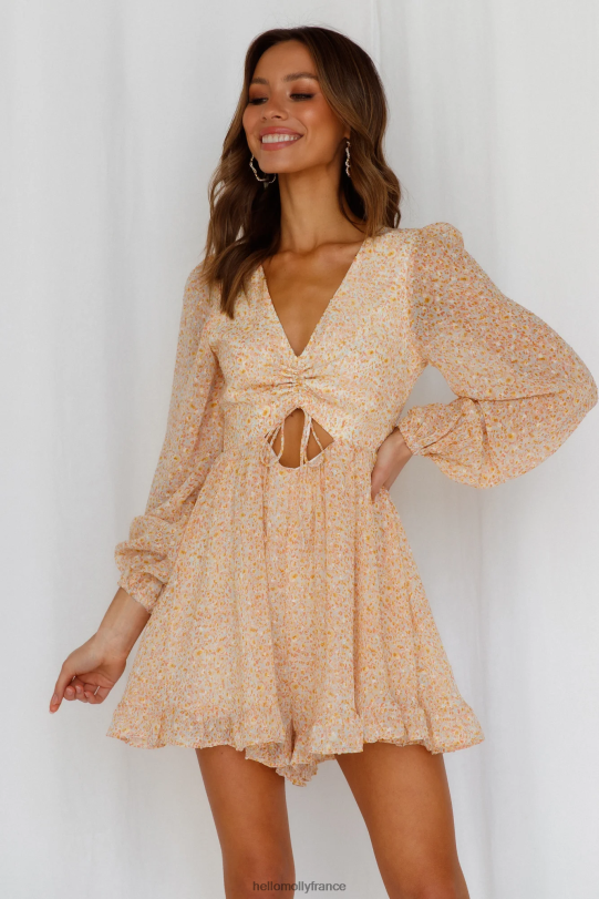 Hello Molly salut, barboteuse orange vêtements 40222H7931