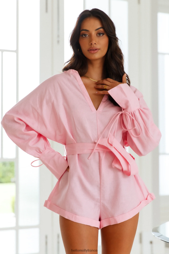 Hello Molly signalez de cette façon barboteuse rose vêtements 40222H7884