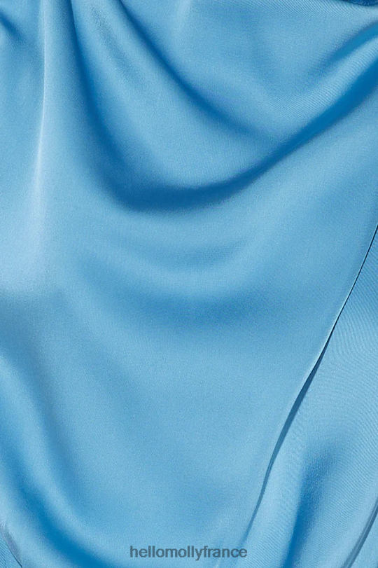 Hello Molly sur un lecteur satin barboteuse bleu vêtements 40222H7898
