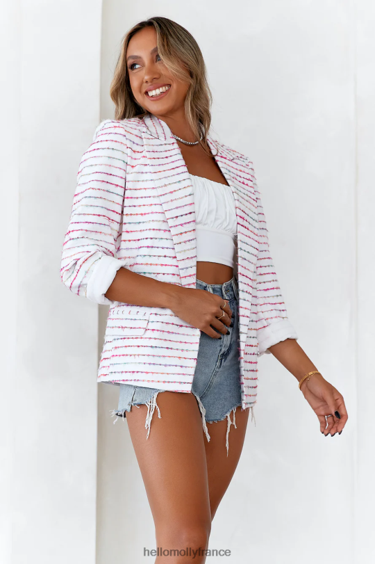 Hello Molly blazer bonbon multicolore vêtements 40222H7003