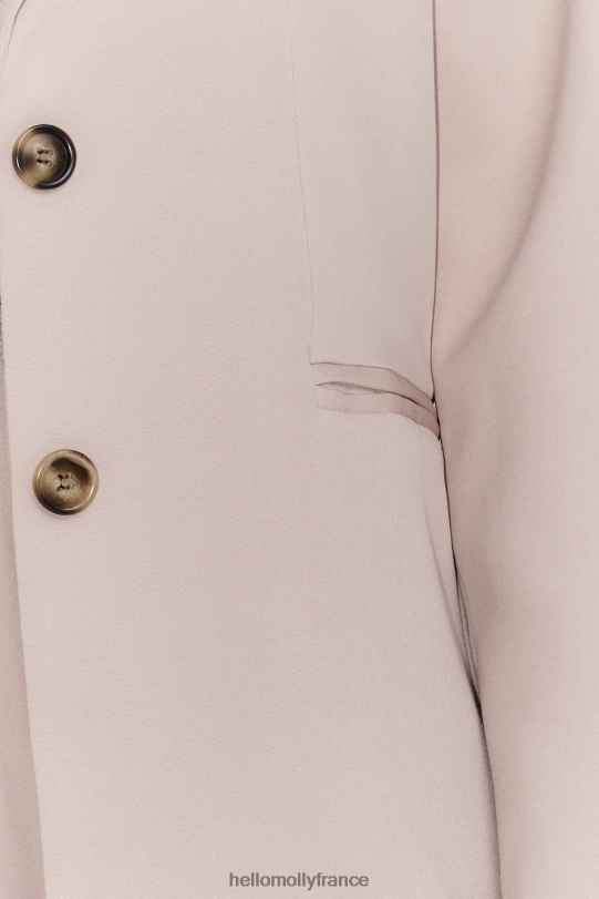 Hello Molly blazer de mode de rue beige vêtements 40222H9062