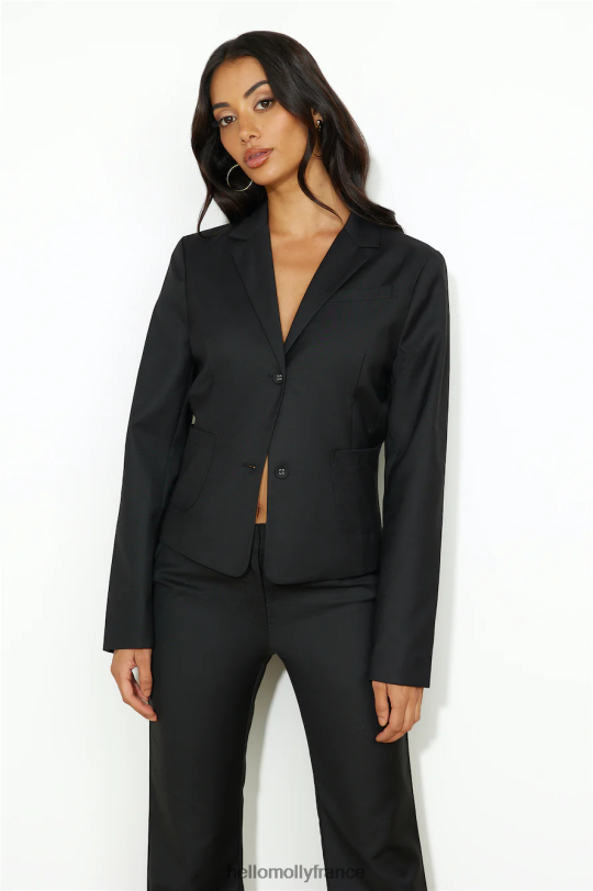 Hello Molly lionne bessette blazer onyx vêtements 40222H9072