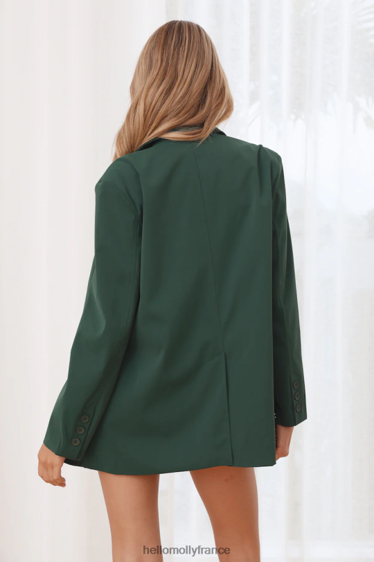 Hello Molly tout le battage médiatique blazer vert vêtements 40222H8932