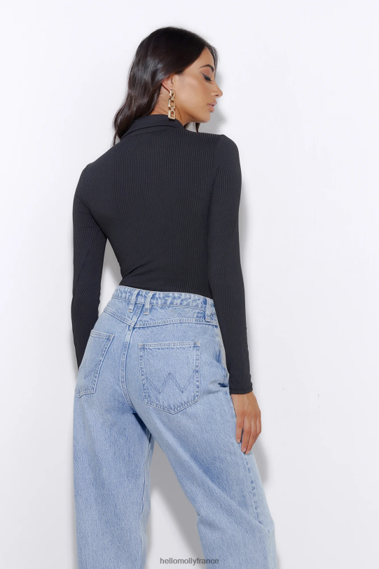 Hello Molly elle est correcte body noir vêtements 40222H9044