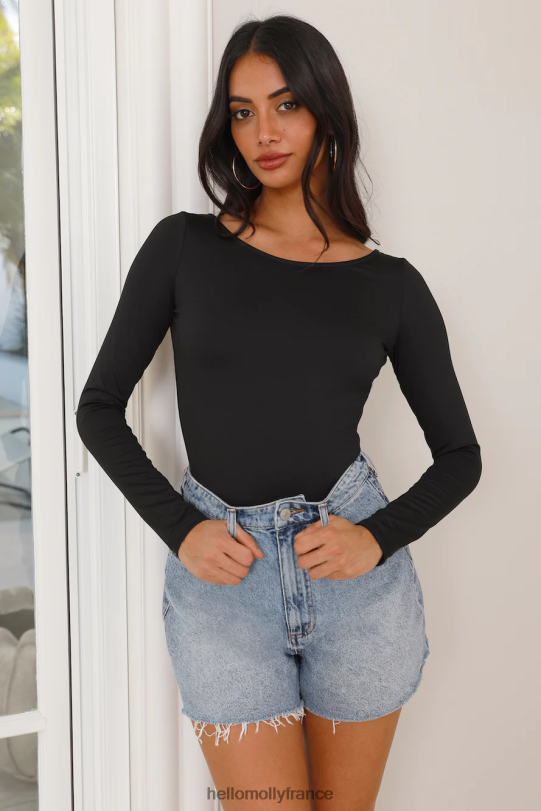 Hello Molly fortune dans le body noir vêtements 40222H9073