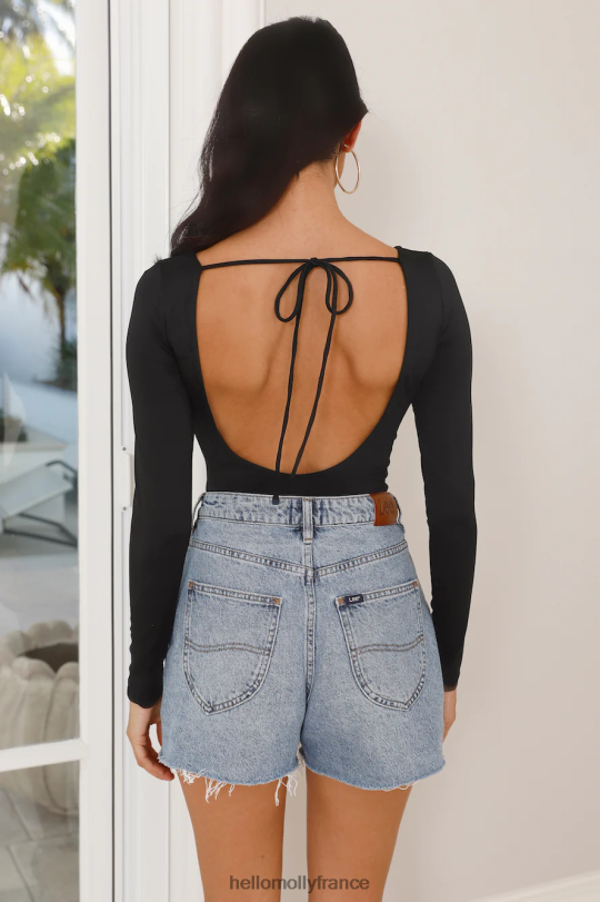 Hello Molly fortune dans le body noir vêtements 40222H9073