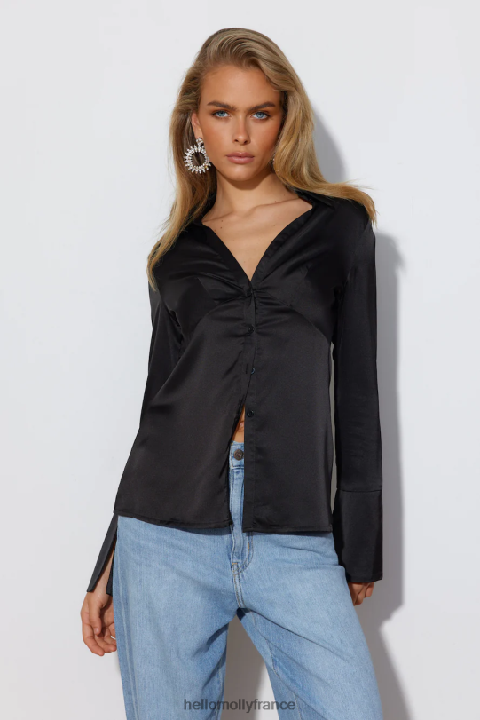 Hello Molly chemise ange énergie noir vêtements 40222H7007