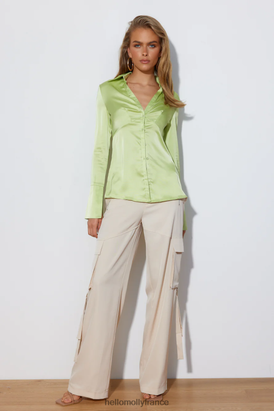 Hello Molly chemise angel energy vert clair vêtements 40222H9101