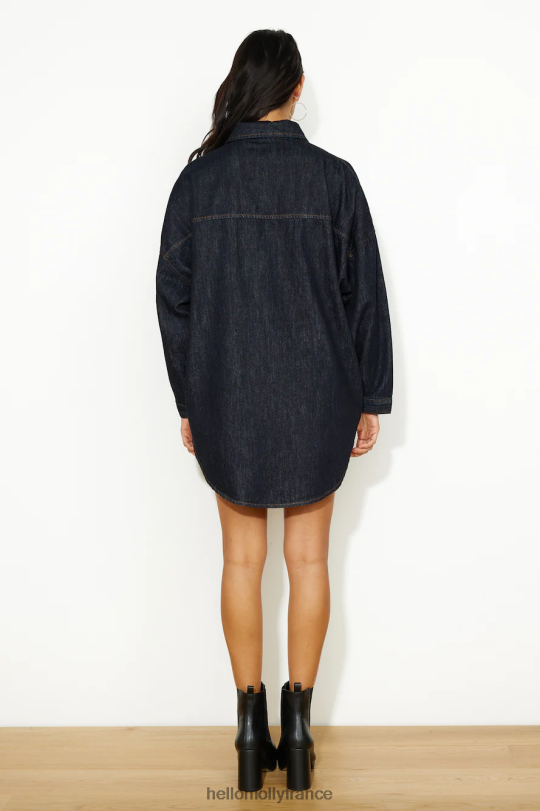 Hello Molly chemise boyfriend lioness nyc denim foncé vêtements 40222H9093
