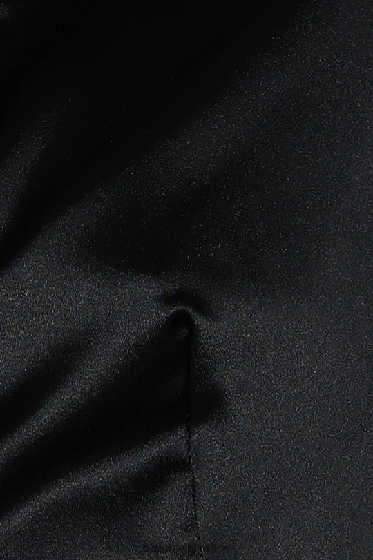 Hello Molly chemise courte en satin go smooth noir vêtements 40222H9022