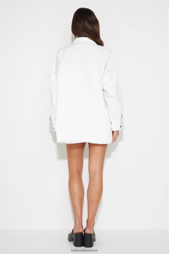 Hello Molly sortir chemise haut blanc vêtements 40222H9103