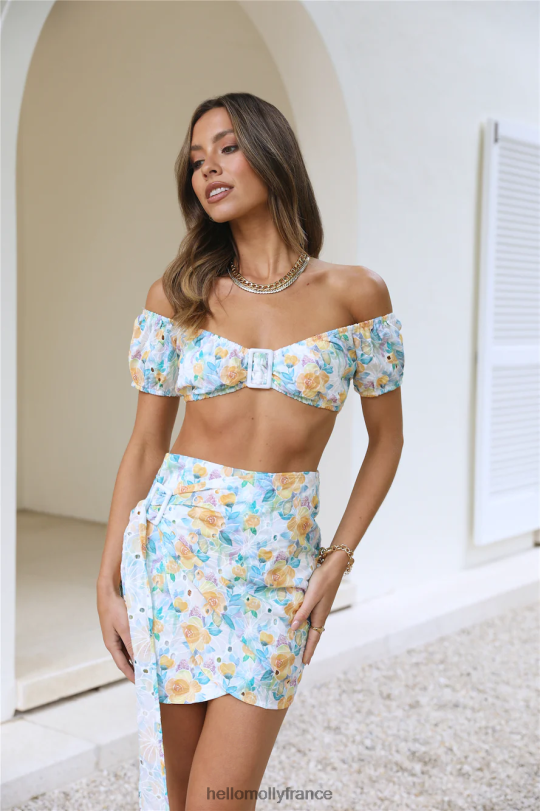 Hello Molly crop top léger à fleurs vêtements 40222H8877