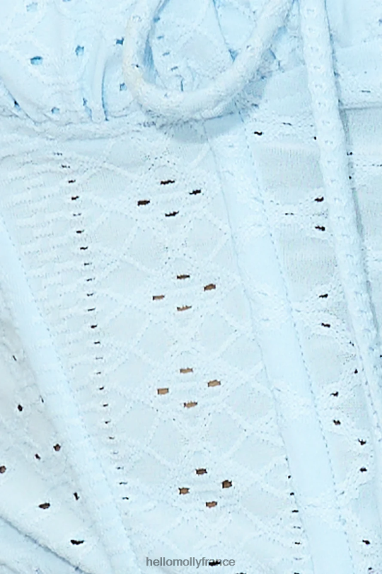 Hello Molly plus cool que toi crop top bleu vêtements 40222H8875