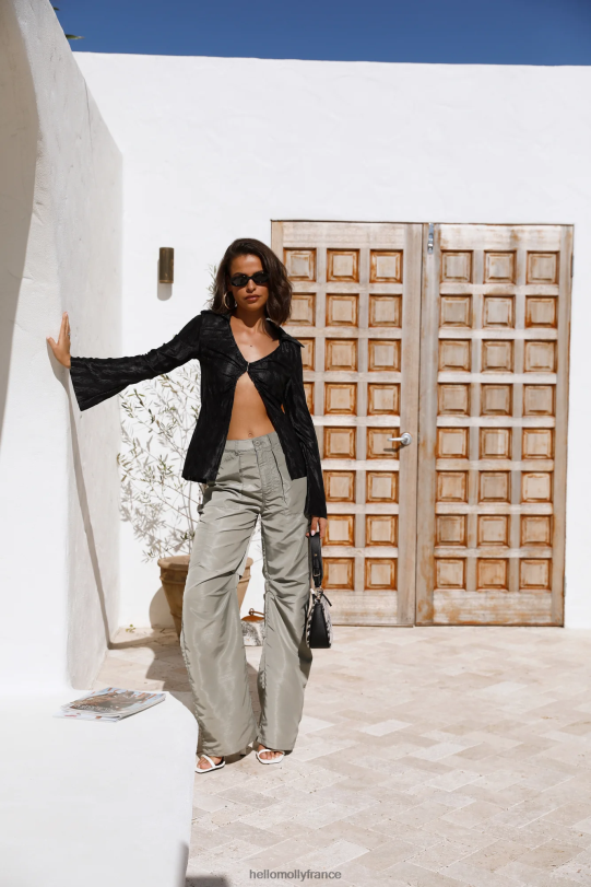 Hello Molly chemisier meghan noir vêtements 40222H8938