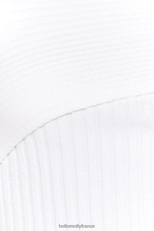 Hello Molly flocons de neige tombant top en tricot blanc vêtements 40222H9064