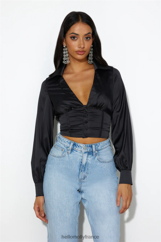 Hello Molly haut assorti noir vêtements 40222H9017