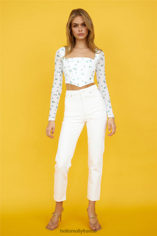 Hello Molly pique-nique dans le parc corset blanc vêtements 40222H9050