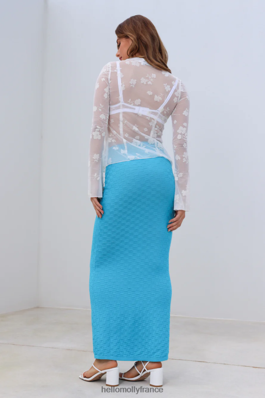 Hello Molly show it top en résille blanc vêtements 40222H9032