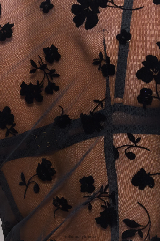 Hello Molly show it top en résille noir vêtements 40222H8958