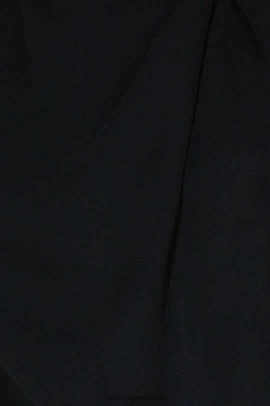 Hello Molly top court en satin deborah noir vêtements 40222H8916