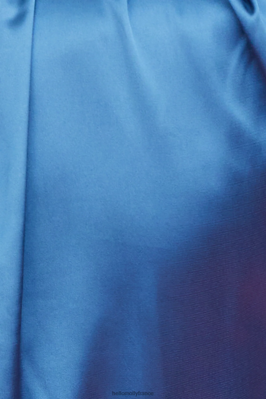 Hello Molly Love Deborah - Top court en satin bleu foncé vêtements 40222H8148