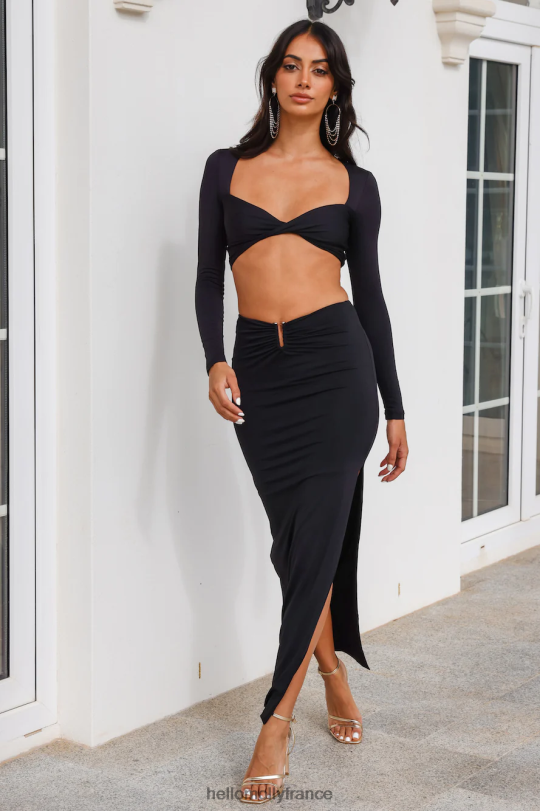 Hello Molly ange signes récolte noir vêtements 40222H8215