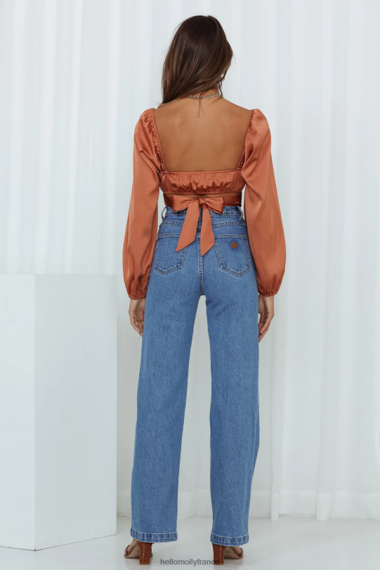 Hello Molly attrapé la mignonne crop top bronze vêtements 40222H8446