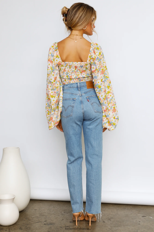 Hello Molly crop top après l\'école vert vêtements 40222H8487