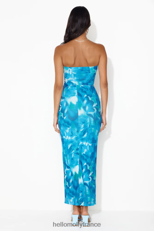 Hello Molly crop top en maille trésor océan bleu vêtements 40222H7971