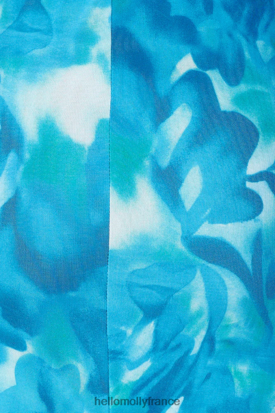 Hello Molly crop top en maille trésor océan bleu vêtements 40222H7971