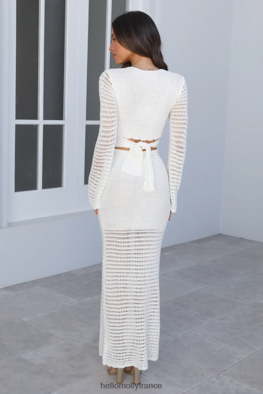 Hello Molly crop top en tricot success strever crème vêtements 40222H7987