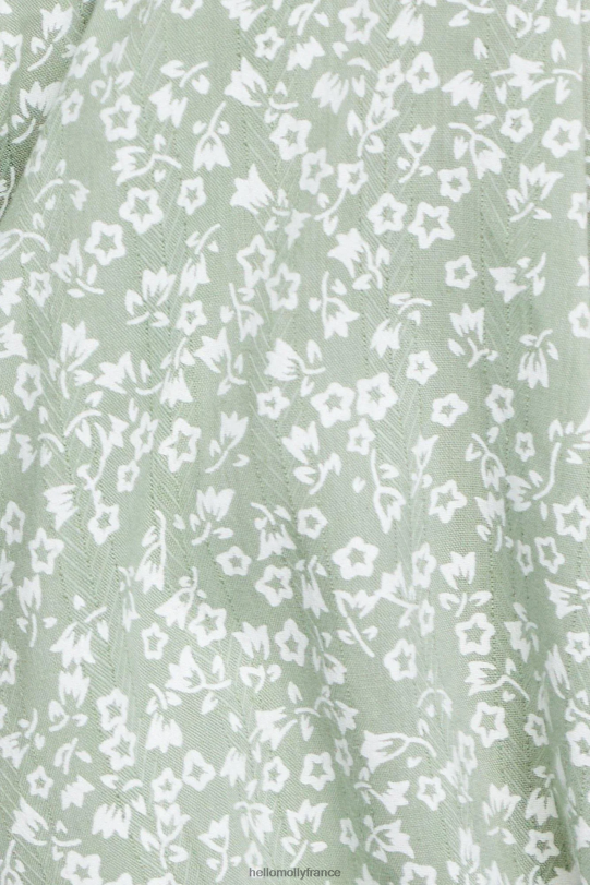 Hello Molly crop top spécial baiser sauge vêtements 40222H8484