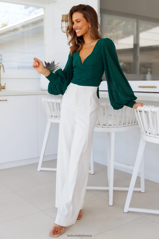 Hello Molly crop top train de nuit vert vêtements 40222H8108