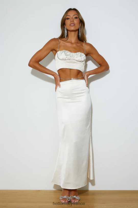 Hello Molly faire tourner les têtes crop top champagne vêtements 40222H8089