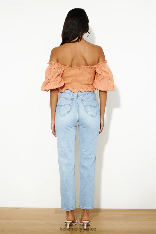 Hello Molly fille cool comme moi crop top orange vêtements 40222H8057