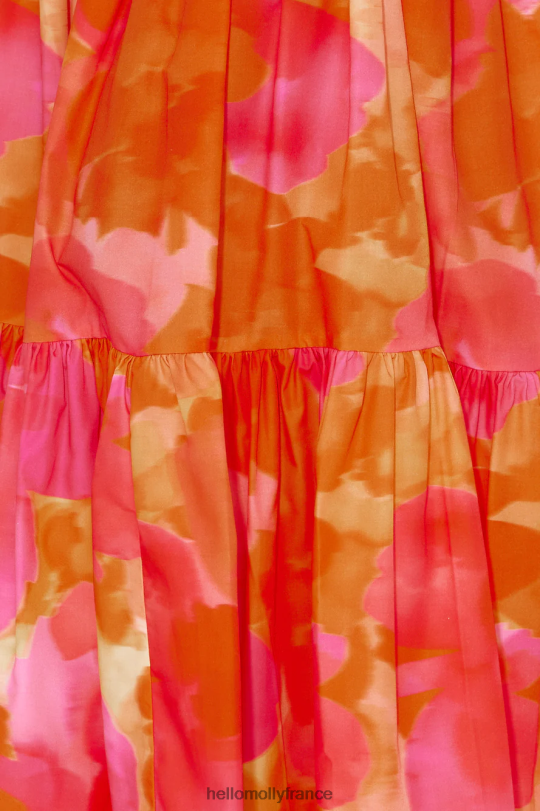 Hello Molly haut ayla runaway orange fleuri vêtements 40222H7959