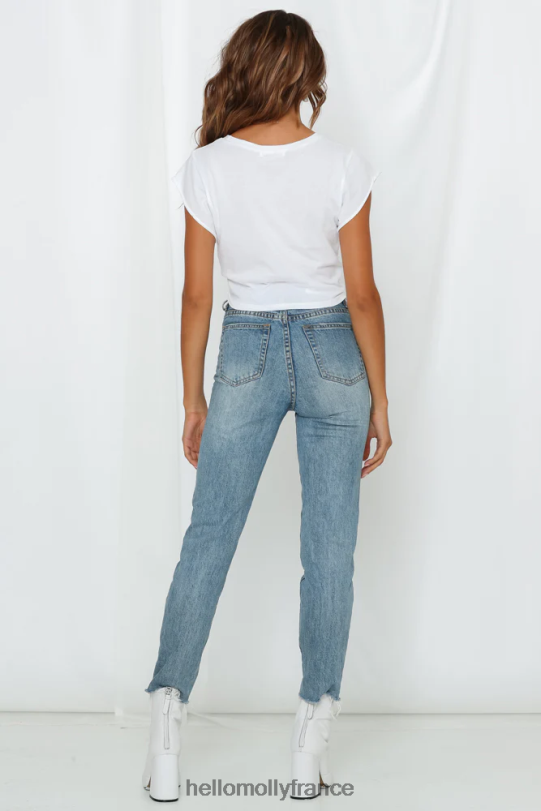 Hello Molly j\'aime comme un fou t-shirt blanc vêtements 40222H8449