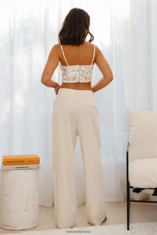 Hello Molly le printemps dans la ville crop top fleuri vêtements 40222H8496