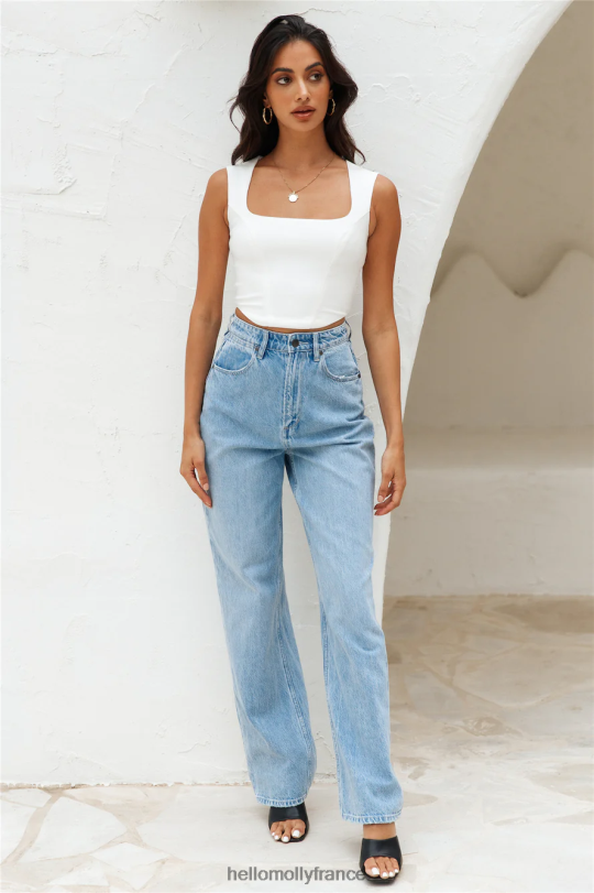 Hello Molly les ligues majeures recadrent le blanc vêtements 40222H8066