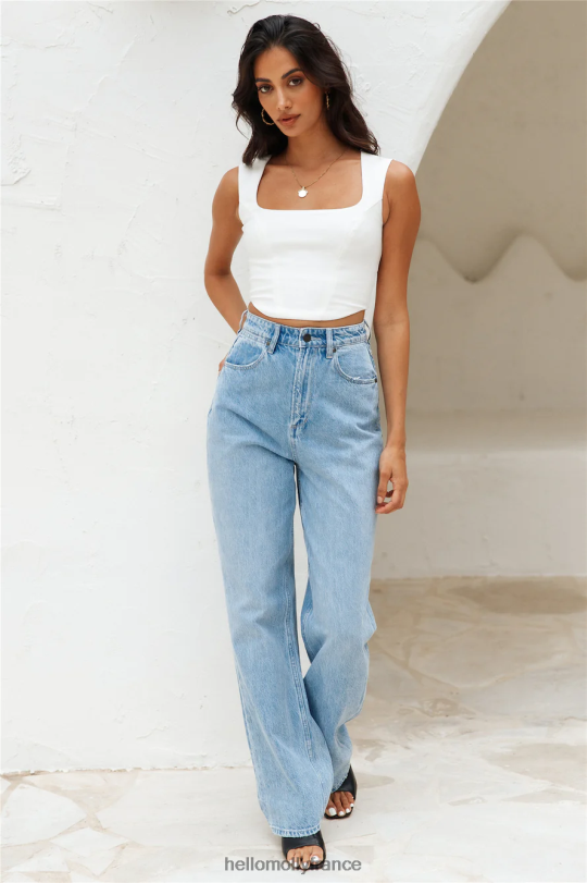 Hello Molly les ligues majeures recadrent le blanc vêtements 40222H8066