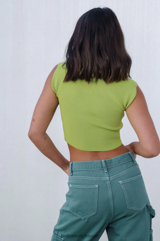 Hello Molly les temps destinés recadrent le vert vêtements 40222H8201